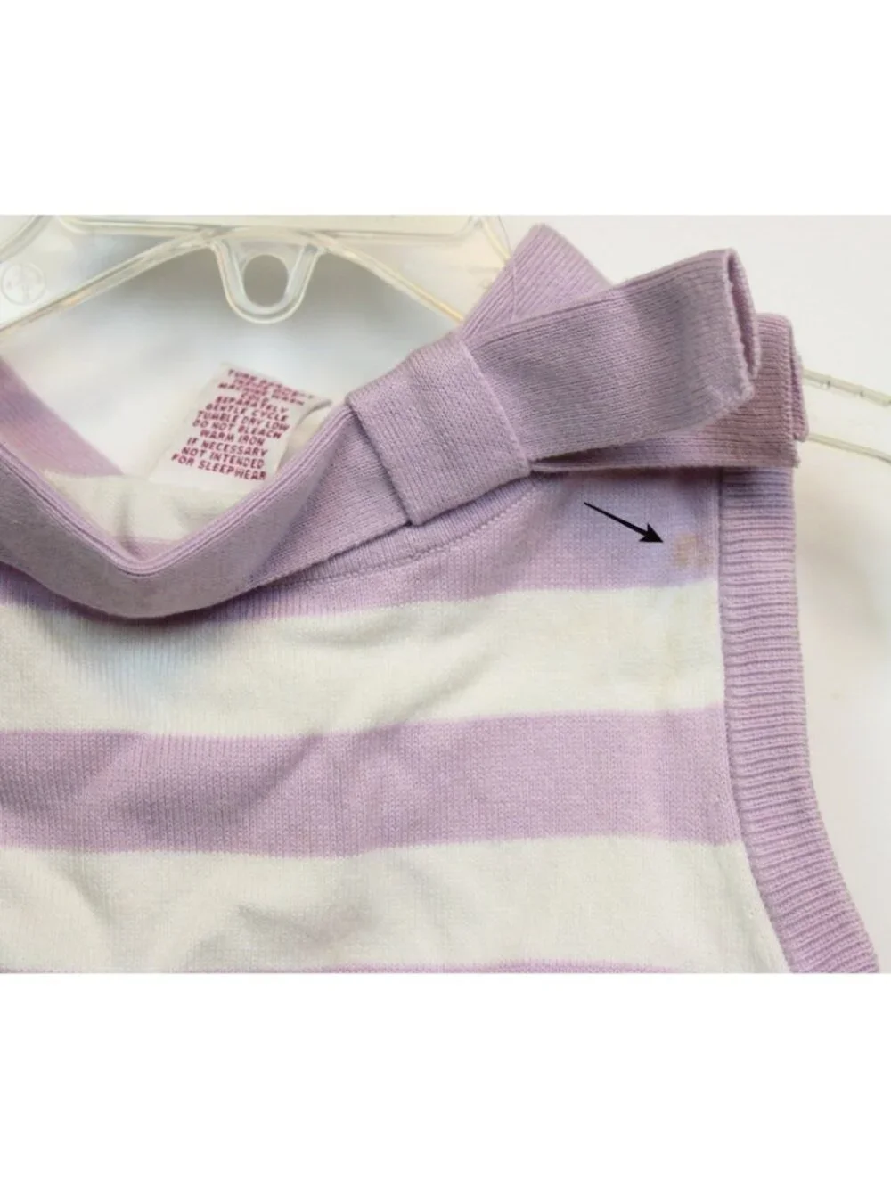 2004 Gymboree European Holiday Sweater sz 5 Stripe Boat Neck Sleeveless French